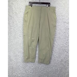 UO Standard Cloth Pants Womens Sz XL Green Tan Nylon Spandex Gorpcore Techwear